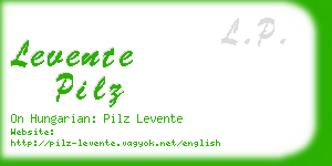 levente pilz business card